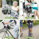 KDD Stroller Cup Holder with Phone Holder, 3-in-1 Removable Bottle Holder, 360 Degrees Rotation Drink Holder for Wheelchair, Stroller, Bike, Walker, Scooter, Bicycle, Uppababy, Bugaboo, Britax