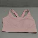 RUNNING GIRL Sports Bra for Women,Adjustable Straps Supportive High Impact Sports Bra with Sewn in Pads (Small, Pink)