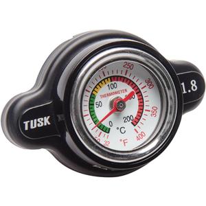 Tusk High Pressure Radiator Cap with Temperature Gauge 1.8 Bar Compatible with Honda CRF450R 2002-2026/CRF250R 2004-2026 Compatible with Yamaha YZ450F 2003-2025/YZ250 1982-2026