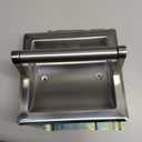 Brushed Nickel Recessed Toilet Paper Holder, Contemporary Hotel Style Pivoting in Wall Toilet Paper Holder - Recessed Toilet Tissue Holder, Regular Roll