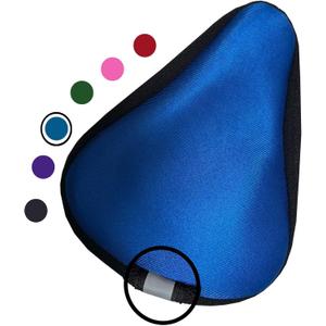 MI0512 Kids Bike Gel Seat Cushion Cover, 8x5 inch Child Bike Seat Cover Premium Comfortable Small Bicycle Saddle Pad (Blue)