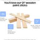 21 Inch Paint Sticks, Box of 50 Hardwood Paint Stirrers, Wood Mixing Paddles for Epoxy or Resin, Garden or Library Markers by Woodpeckers