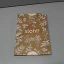Slohif Silcone Flowers Pot Holders for Kitchen - 100% Cotton Beige Cute Oven Potholders with Pockets, Heat Resistant Square Thick Hot Pads, House New Home Baking Baker Gifts,2pack