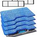 KEEPOW Reusable Mop Pads Refills Compatible with Shark VACMOP VM252 VM200 VM401 VM180 VM252GN VC205 VM250 Cordless Hard Floor Vacuum Mop, VMP30 Compatible with VACMOP Replacement Pads,  Pack