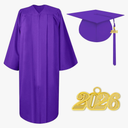 Matte Graduation Cap and Gown 2026 Tassel Adults Set for High School and Bachelor, 30