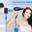 International Travel Adapter Voltage Converter to Step Down 230V to 120V for Hair straighteners, laptops, Cell Phones, Power converters from USA to UK, Europe, Australia Over 200