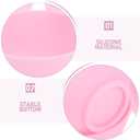 FOMIYES Silicone Facial Mask Mixing Bowl Pink Medium Size 4 Inch Lightweight Easy Clean Diy Skincare Tool for Home Spa and Travel