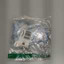 Whaline 4Pcs Snowflake Felt Banner White Blue Snowflake Garland Winter Bunting Garland for Christmas Winter Holiday Hanging Decoration