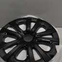 4-Pack Hubcaps Compatible with Toyota Prius 2019-2022, Prius Prime 2020-2022, Corolla Hybrid 2020-2024, 15 inch 15" Steel Wheel, Wheel Covers Skins, Snap On Tire Cover (Bright Black)