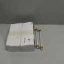 Glass Crystal Champagne Bronze Cabinet Pulls, 7-1/2 Inch Brass Drawer Handles (192mm, 10 Pack)