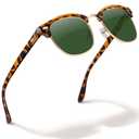 livho Rimless Trendy Polarized Sunglasses Men Women, Retro Sun Glasses for Men Women 2025, Semi Rimless UV Protection Shades
