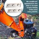 2 Set Replacement Blades for C40/C40E Wood Chipper 4" inch Max Diameter Shredder/Mulcher, High Speed Steel Cutting