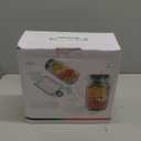 TJR Salad Pod Mason Jar Side Open  Leakproof Vertical Layering Salad Jars with Built-In Dressing Containers, Reusable & Portable Lunch Containers for Office, Picnic & Travel