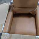 Smug Swivel Rocking Recliner Chair with Extra Large Footrest High Back, Upholstered Glider Nursery Chair for Living Room, Bedroom & Nursery, Comfortable Deep Seating for Relaxation, Brown Seating