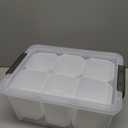 Citylife 17 QT Plastic Storage Bins Clear Storage Box with Lids Multipurpose Stackable Storage Containers for Organizing Tool, Craft, Crayon