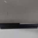 Tension Curtain Rod 43 to 122 Inches (3.6 to 10.2 ft), 1.26" Diameter Spring Adjustable Heavy Duty Long Large Curtains Pole for Windows Door Bathroom Patio Outdoor No Drilling, Black