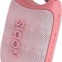 NOBIS Clip N1 Portable Bluetooth Speaker with App, Beat Mode, Up to 24H Playtime, IP68 Waterproof, BT 5.3, HD Sound, Stereo Pairing, Custom EQ, Perfect for Outdoor, Home and Adventure (Pink)