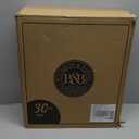 BOURBON & BARREL Wooden Spice Rack Organizer with Glass Jars | Stainless Steel Lids | Bamboo Countertop Spice Organization | 350 Waterproof Spice Labels | 2 Chalk Markers | 30 4oz Jars [White]