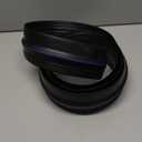 ToLanbbt 20Ft/6M Universal Garage Threshold Seal Strip with 300ml Black Sealants/Adhesives, Garage Door Bottom Weatherproof Strip Rubber DIY Weather Stripping Replacement (Black-Blue Line)