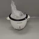 Proctor Silex Rice Cooker & Food Steamer, 10 Cups Cooked (5 Cups Uncooked), Includes Steam and Rinsing Basket, White (37533G)