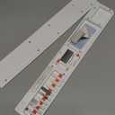 GK GAMAKAY 16.81'' Keyboard Wrist Rest Pad with Cleaning Tool Kit, ABS & Leather Hand Wrist Rest for 100% Mechanical Keyboard, Non-Slip Palm Pad for Comfortable Typing and Playing (White-100%)