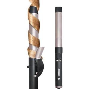 MQUPIN Rotating Curling Iron 1 1/4 Professional Automatic Wave Hair Curling Wand for Women, Dual Ceramic Voltage Fast Heating Hair Curlers for Long/Middle/Short All Hair(1.25INCH. Rose Gold)
