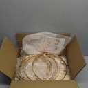 3PCS Cylinder Pedestal Stands for Parties, Gold Metal Plant Round Cylinder Stands for Party Flowers, Display Columns Pedestal Stand Cylinder Tables for Vases Birthday Party Backdrop Decorations