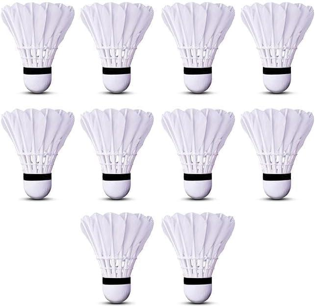 Gold Series Feather Shuttlecock (Pack of 10) | Durable Badminton Birdies for Training & Match Play