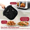 Air Fryer, 8.5QT Family Size Digital Air Fryers, BPA-Free, Smart Touchscreen with 8-Preset, Air Frying, Reheat Leftovers, Party Food, Fast Cooking, Dishwasher-Safe, Stainless Steel