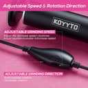 2 x Professional Electric Foot File, Adjustable Rotatable Electronic Foot Dead Skin Remover Callus Remover Tool for Home & Nail Salon with 60 pcs Replacement Sandpaper Disk,Black