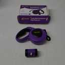 Hertzko Heavy Duty Retractable Dog Leash with Built-in Poop Bag Holder + Water Dispenser/Bottle - Purple & Black, 16 Ft, Small, Medium & Large Dogs Up to 110lbs, Heavy Duty Purple Leash w/Thick Rope