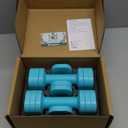 Zempox Adjustable Dumbbell Set of 2, 4 in 1 Free Weights Dumbbells Set for Women, Hand Weights for Women at Home, Each 2lb 3lb 4lb 5lb with TPU Soft Rubber Handle for Home Gym Exercise Training (Blue)