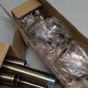 Oneach 2-Pack Antique Bronze Curtain Rods for Windows 48 to 84 Inch, 1 Inch Pole Adjustable Curtain Rod with Easy Installation and Modern Design (16 to 88 Inch)