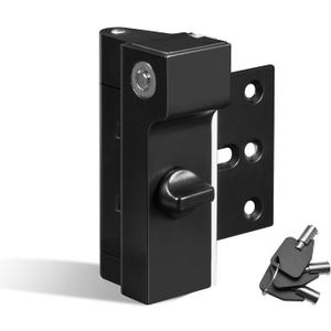 Door Reinforcement Lock with Key, Ultra Heavy Duty Version, Home Security Lock to Prevent Kick-ins or Unauthorized Exit, Child Elderly Safety, Inside for Front Door (1 Pack)