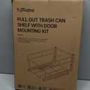 YJHome Pull Out Trash Can Under Cabinet with Soft-Close Slides, Garbage Can Not Included, Cabinet Trash Can Pull Out Kit with Door Mounting Kit, Requires Minimum Cabinets Opening 17" W X 24" D