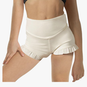 RRHSS Girls Athletic High Waisted Ruffle Shorts - Comfy Yoga Dance Workout Gymnastics