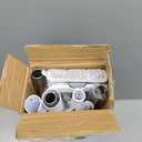 Self Wringing Microfiber Mop - Hands-Free Flat Mop with Wringing Blade | Aluminum Panel, Wet Dry for Apartment, Tiny Home, Windows, Wall, Hardwood, Laminate, Tile, Vinyl, 4 Reusable Pads