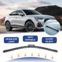 22"+22" Wiper Blades Replacement for Chevy Silverado/GMC Sierra 2014 2015 2016 2017 2018 (Set of 2) Quiet and Durable Stable All-Season Windshield Wiper Blades