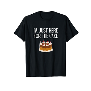 Gildan I'm Just Here For The Cake Funny Here For The Cake T-Shirt Kids 4