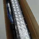 Nilight LED Light Bar 20 Inch 126W Spot Flood Combo Led Off Road Lights 12V 5Pin Rocker Switch LED Light Bar Wiring Harness Kit, Model: ZH082, Clear