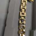 Newlibery Slim Gold Band for Women Feminine Elegant Compatible with Apple Watch 38mm 40mm 41mm 42mm (S10/11) Adjustable Metal Strap Dressy Chain Bracelet for iWatch Series 11/10/9/8/7/6/5/4/SE/3/2/1