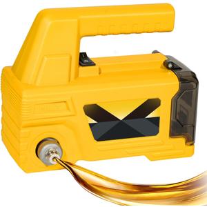 Oil Change Pump Extractor Compatible with Dewalt 20V MAX Battery (Battery Not Included), 120W Self-Priming Oil Transfer Pump, 300GPH, for Warm Engine Oil, Diesel & Marine Use