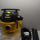 DEWALT 12 Gallon Poly Wet/Dry Vac, 5.5 HP Shop Vacuum Wet Vacuum Cleaner for Workshop, Jobsite, Commericial Area, Large Pick-Up Capacity, Yellow,DXV12P