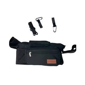 Momcozy Black Universal Stroller Caddy Organizer with Insulated Cup Holders