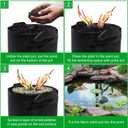 Lily Plant Pots for Pond, 6Pack Aquatic Planter for Pond, Durabl Breathe Reusable Fabric Plant Pots for Aquatic Plants, Potato