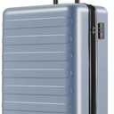 NINETYGO Carry On Luggage 22x14x9 Airline Approved, 20 Inch Luggage with Smooth Spinner Wheels, Lightweight, Hard Shell PC Suitcase Carry-On, Travel Luggage, TSA Approved (Shadow, Rhine Basic)