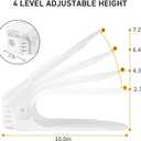 Shoe Slots Organizer 36 Pack - Shoe Organizer Space Saver 50%,Adjustable Thickening Shoe Stackers for a pair of Shoes,Shoe Storage Shoe Rack Holder for closet organization,organizador de zapatos,White