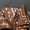 Lahome 5x7 Boho Rugs for Living Room, Washable Bedroom Western Area Rug, Low Pile Soft Burnt Orange Carpet, Stain Resistant Distressed Fall Rug Aztec Carpets for Dining Room