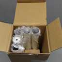 White Curtain Rods for Windows 36 to 88 Inch, Antique Decorative 1 Inch Adjustable Heavy Duty Window Treatment Rods, Vintage Rustic Farmhouse Drapery Rod with Boho Netted Texture Finials