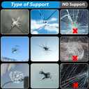 4 x Brennenstuhl Windshield Repair Kit, Windshield Crack Repair Kit, 2 Bottles Car Windshield Chip Repair Kit Quick Fix for Rock Chip Repair Kit Windshield Chips, Cracks, Star-Shaped Crack (Blue)